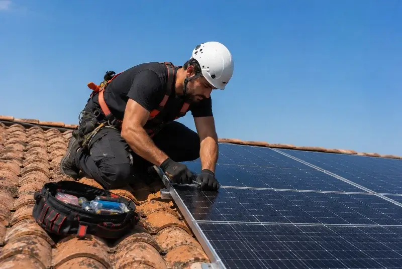 Maintenance et monitoring de panneaux solaires à Villy-le-Pelloux